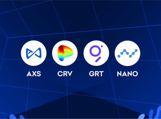 Доступны новые пары маржи для AXS, CRV, GRT и NANO.