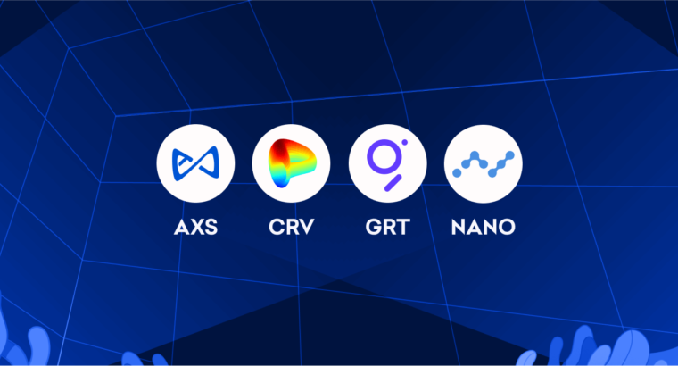 Доступны новые пары маржи для AXS, CRV, GRT и NANO.